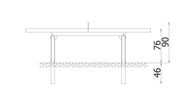 Stationary Ping Pong Table - 4109_6.jpg