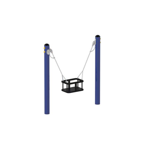 Mini Posts Swing with Basket - 31113